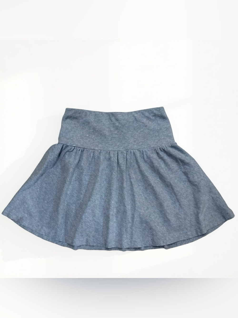 Club Monaco Gray Fit & Flare Mini Skirt | Soft Cotton | Size XS - Picture 2 of 5